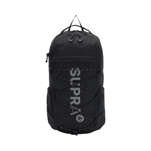 수프라 마운틴 SB 그래픽 라벨 포인트 립스탑 백팩 블랙