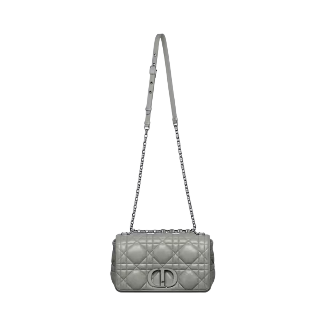 디올 미디움 카로백 퀼티드 매크로까나쥬 카프스킨 스톤 그레이(Dior Medium Caro Bag Quilted Macrocannage Calfskin Stone Gray) - 5
