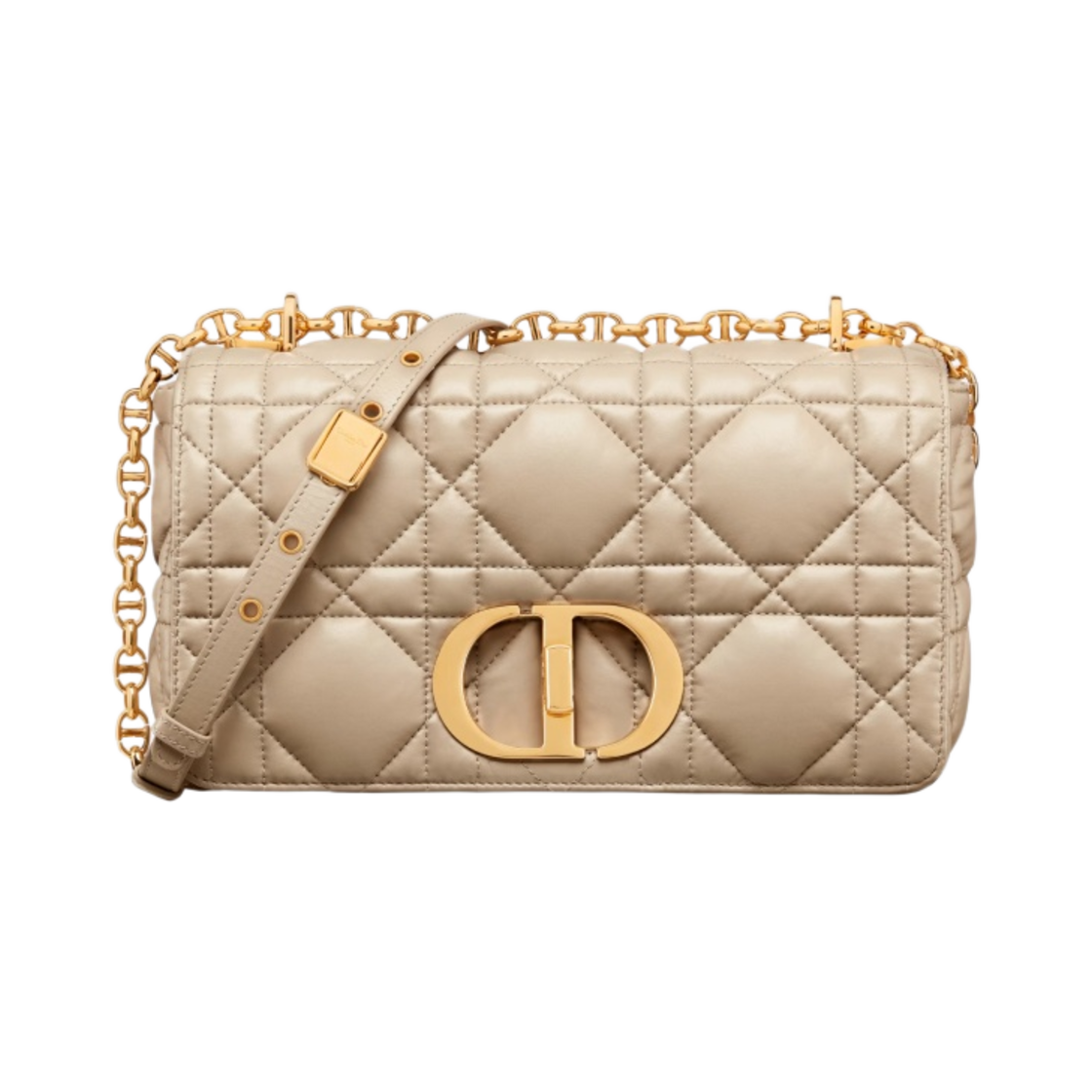 디올 미디움 카로백 퀼티드 매크로까나쥬 카프스킨 샌드 컬러드(Dior Medium Caro Bags Quilted Macrocannage Calfskin Sand Colored) - 1