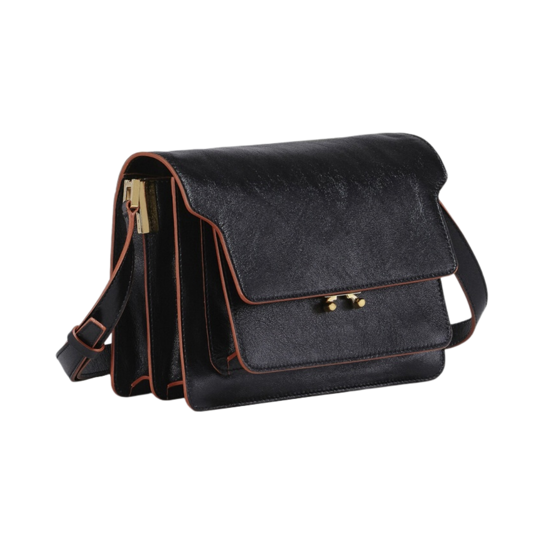 마르니 레더 트렁크 소프트 미디움백 블랙(Marni Trunk Soft Medium Bag in Leather Black) - 2