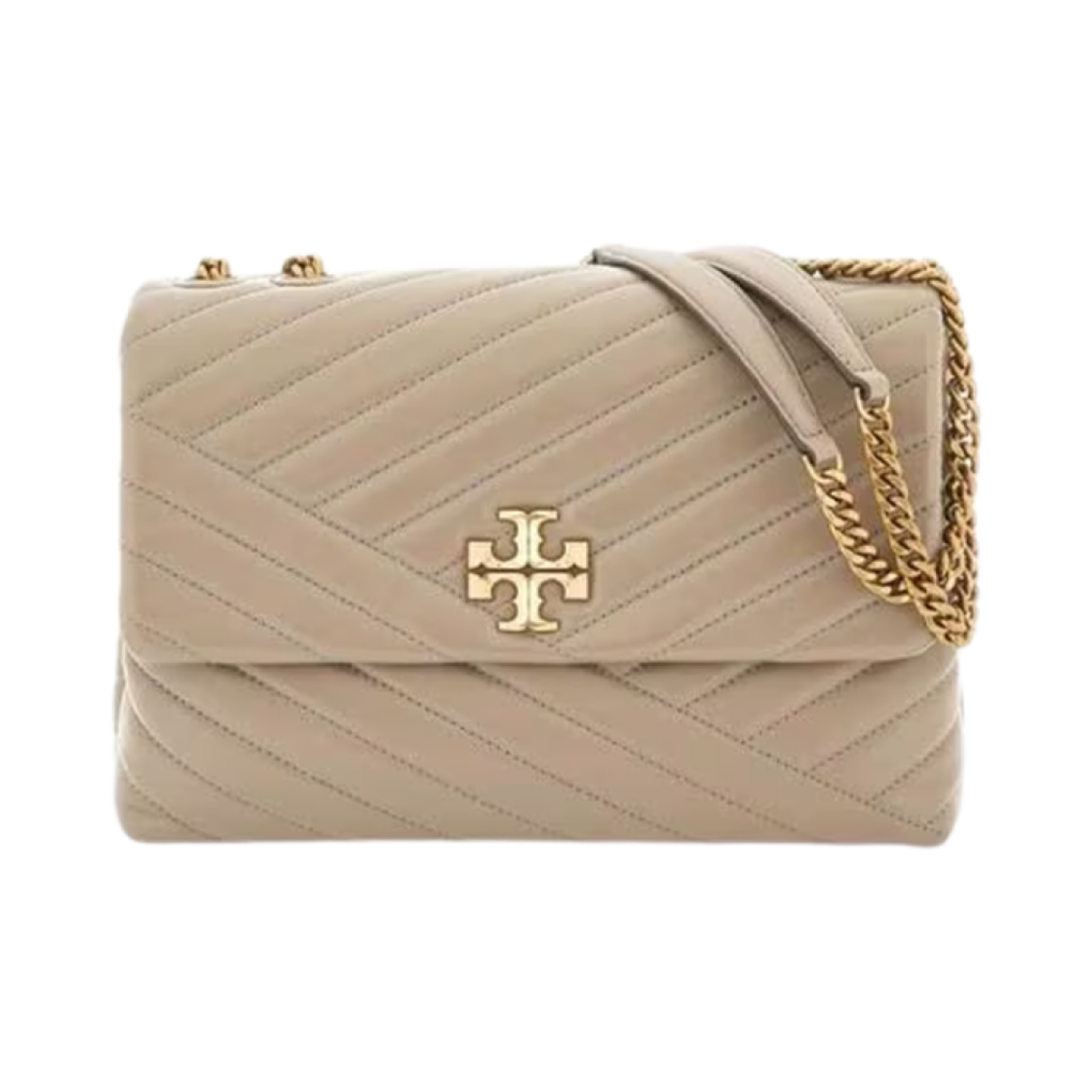 90446-082 Tory Burch Kira Chevron Convertible Shoulder Bag Grey Heron