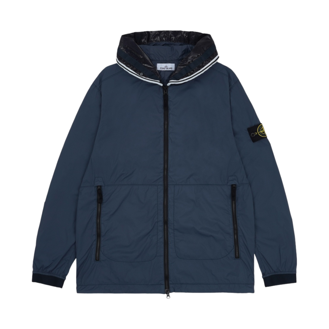 스톤 아일랜드 41131 스킨 터치 나일론 TC 가먼트 다이드 후드 블루종 아비오 블루 - 22SS(Stone Island 41131 Skin Touch Nylon-TC Garment Dyed Hooded Blouson Avio Blue - 22SS) - 1