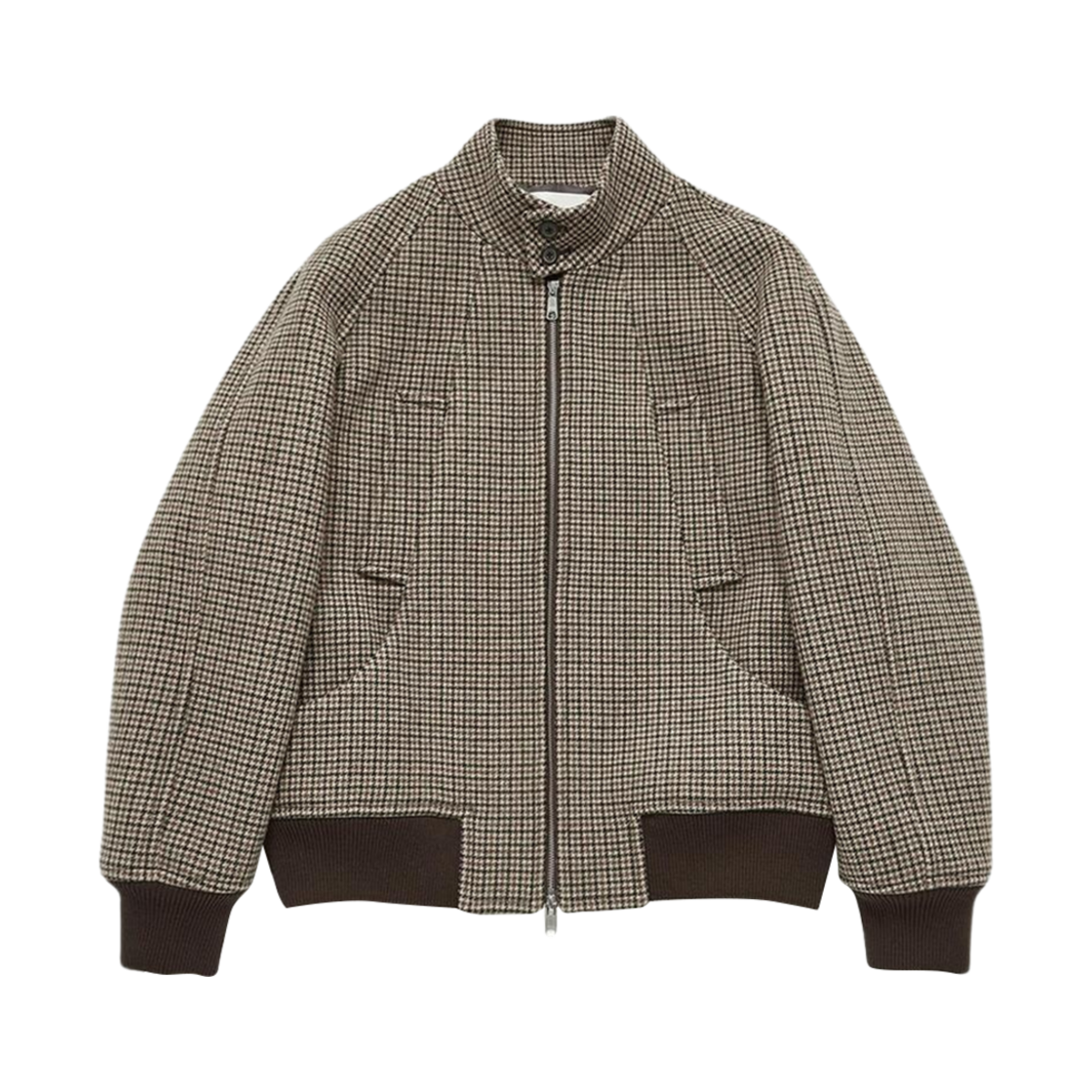 던스트 다이애그널 울 해링턴 자켓 체크(Dunst Diagonal Wool Harrington Jacket Check)