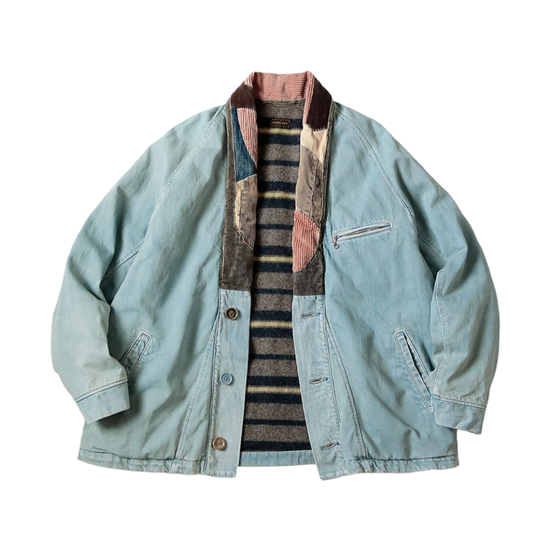 캐피탈 11.5온즈 데님 도테라 자켓 인디고