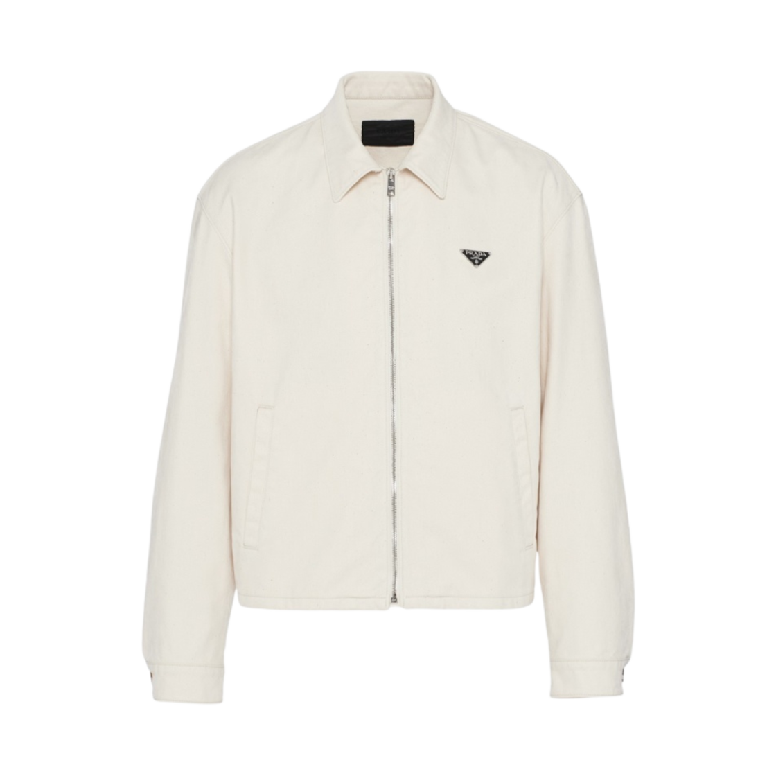 프라다 벨벳 데님 블루종 자켓 내츄럴(Prada Velvet Denim Blouson Jacket Natural) - 1