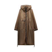 (W) Zara x And Wander Waterproof & Windproof Long Jacket Caramel