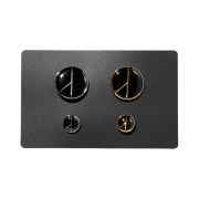Peaceminusone Logo Pin Set #2