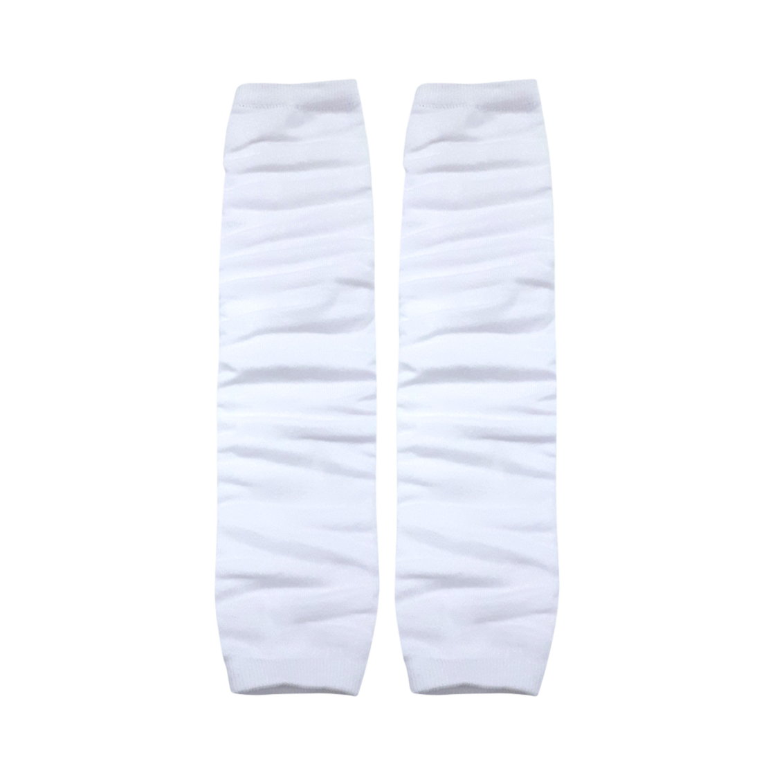 A-VLA-WH_N-M (W) Aone Vivace Plain Long Arm Warmers 2-Pack White