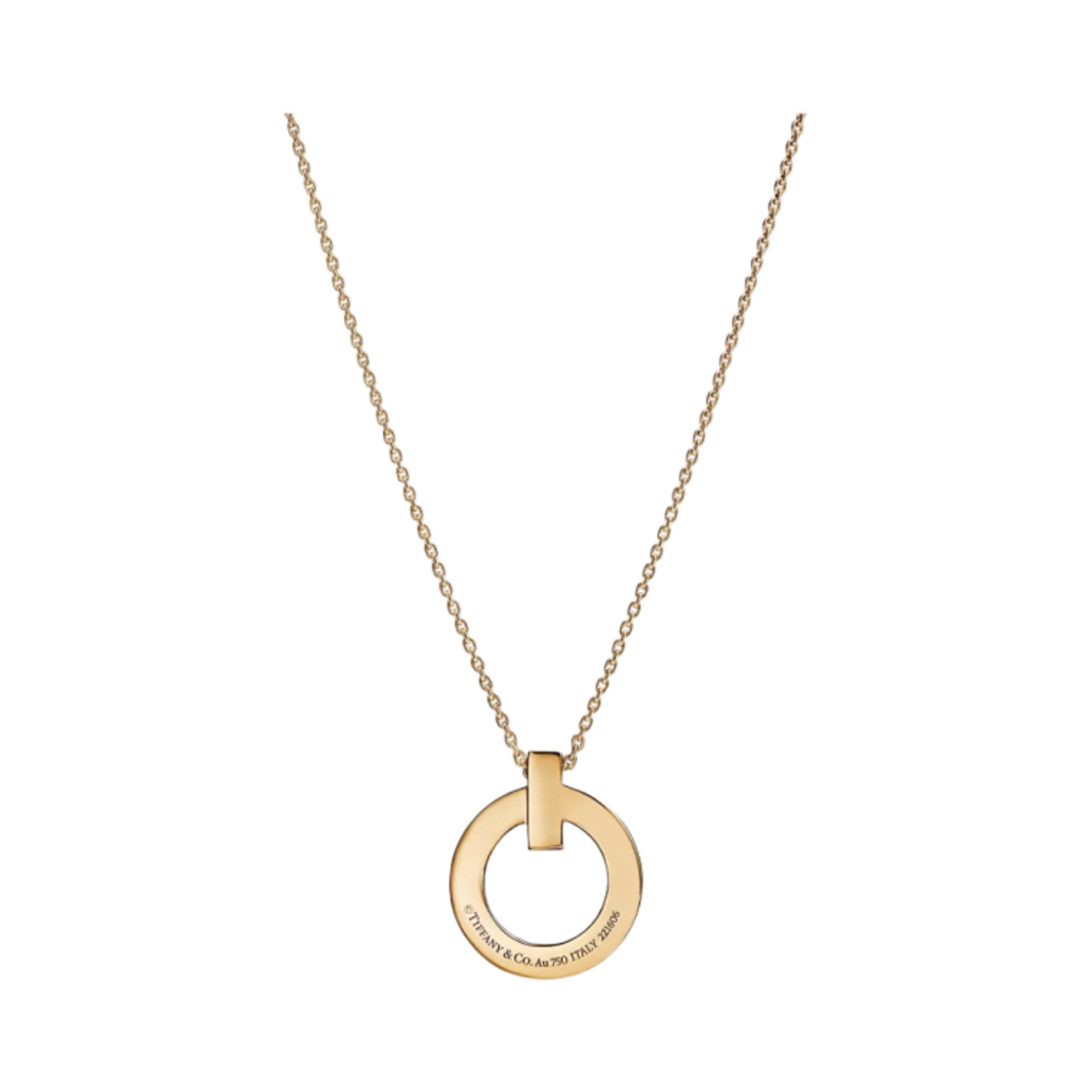 티파니 앤 코 T T1 써클 펜던트 스몰 옐로우 골드(Tiffany & Co. T T1 Circle Pendant Small Yellow Gold) - 2