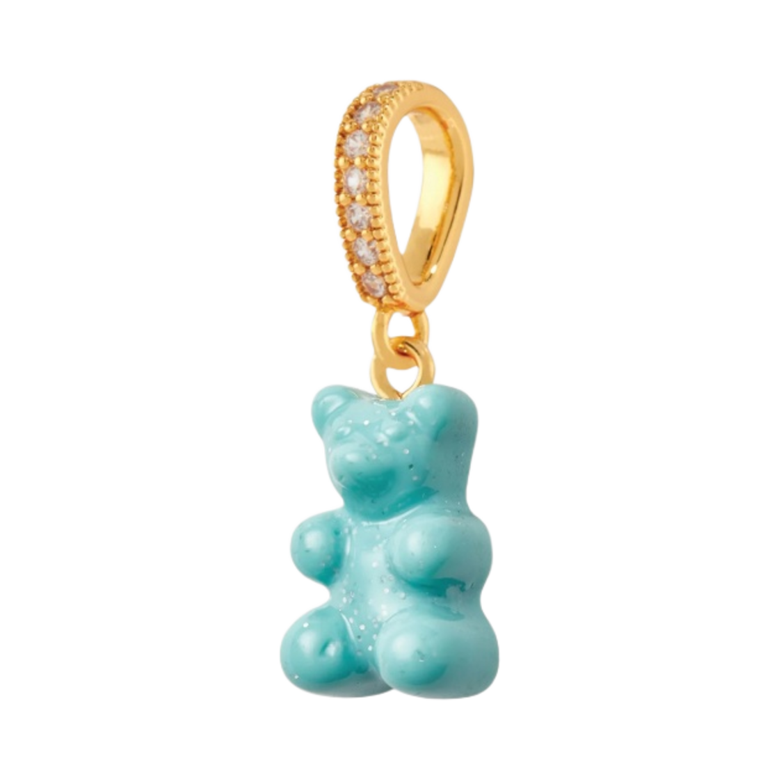 크리스탈 헤이즈 노스텔지아 베어 파베 커넥터 골드 베이비 샤크(Crystal Haze Nostalgia Bear with Pave Connector Gold Baby Shark)