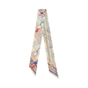 (W) Hermes Brides et Gris-Gris Twilly Rose Poudre Bleu Glacier Rouge