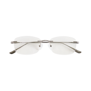 [KREAM 단독] Hangle Blue Light Silver Titan Square Rimless