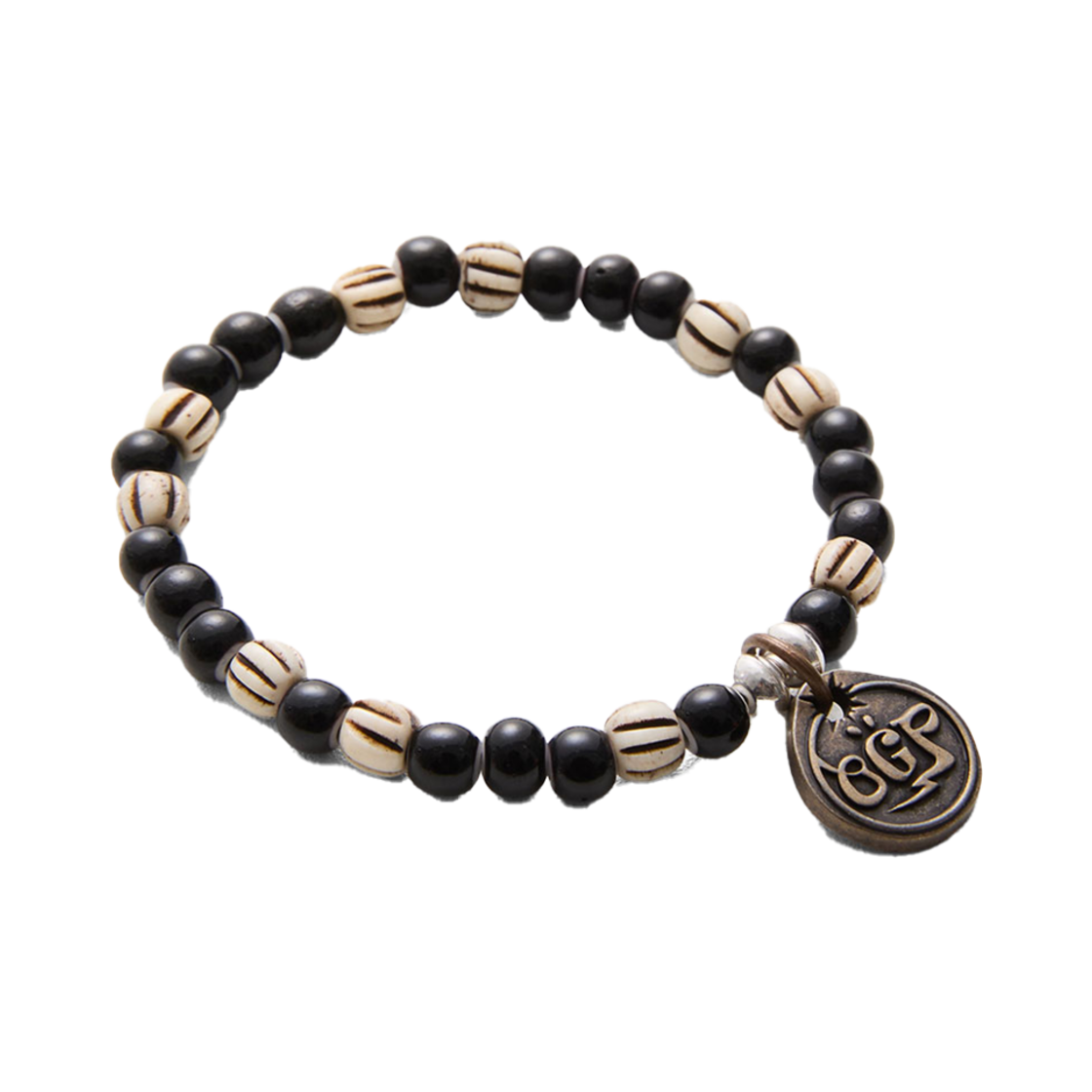 오가프 블랙 비즈 본 브레이슬릿(Ogarp Black Beads Bone OGP Bracelet)