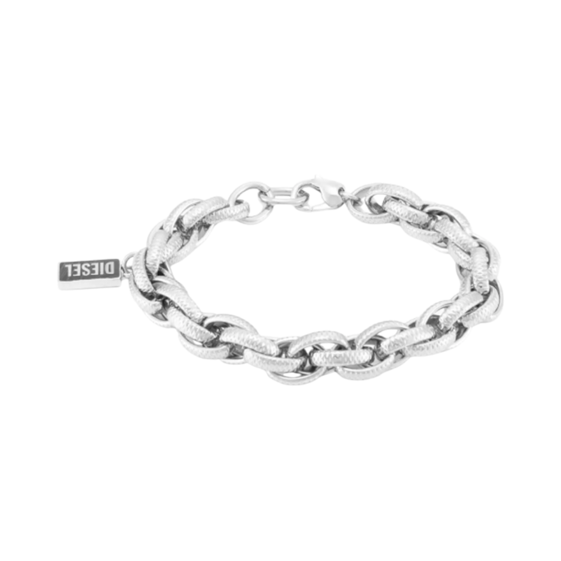 디젤 Dx1514040 아게이트 체인 브레이슬릿 실버(Diesel Dx1514040 Agate Chain Bracelet Silver)