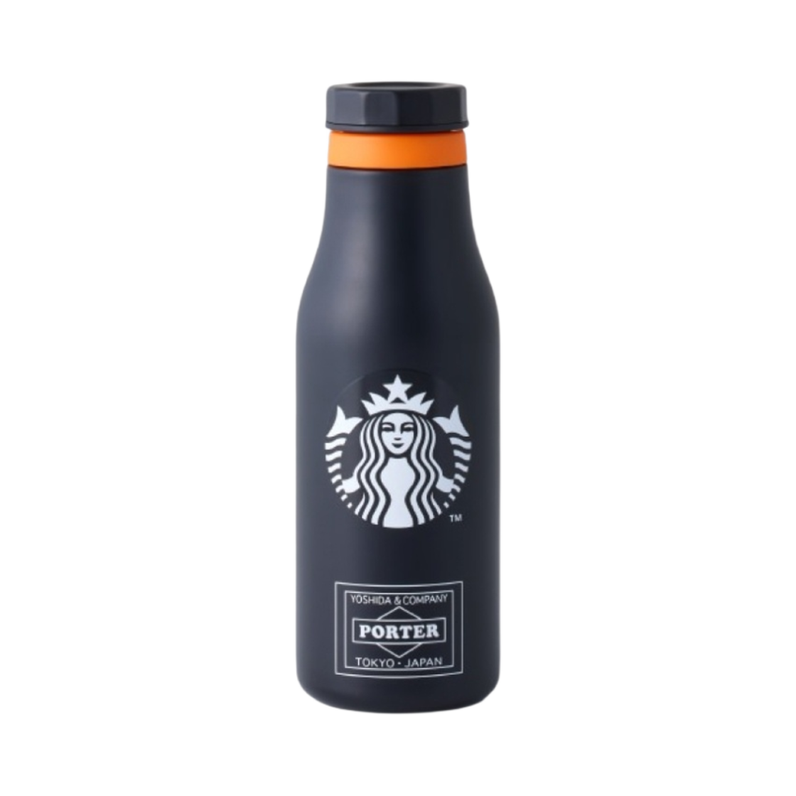 - Porter x Starbucks S/S Logo Bottle 473ml Black