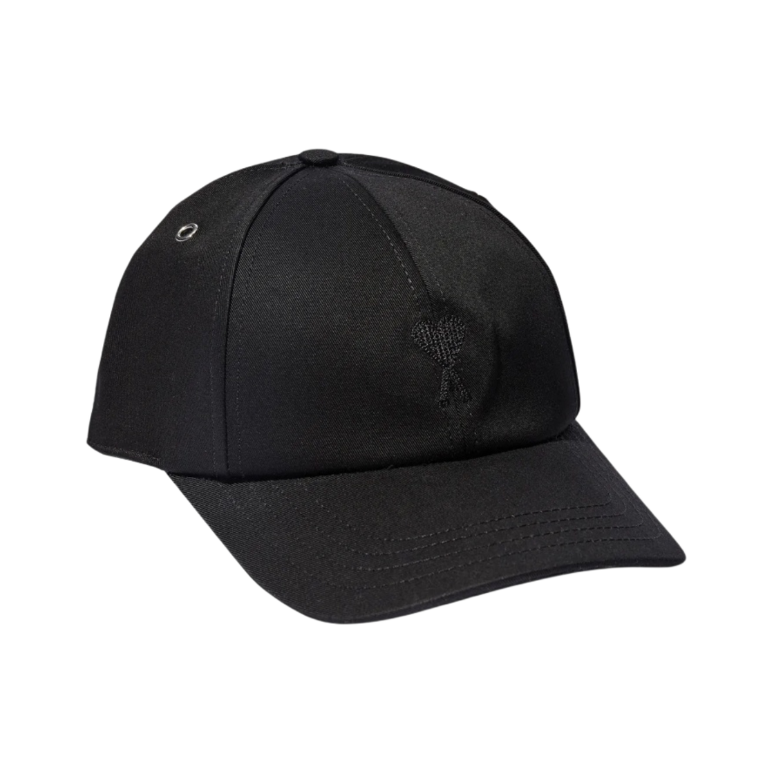 아미 스몰 하트 로고 베이스볼 캡 블랙(AMI de Coeur Baseball Cap Black) - 1