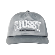 Stussy Mid-Depth Burly Threads Snapback Grey