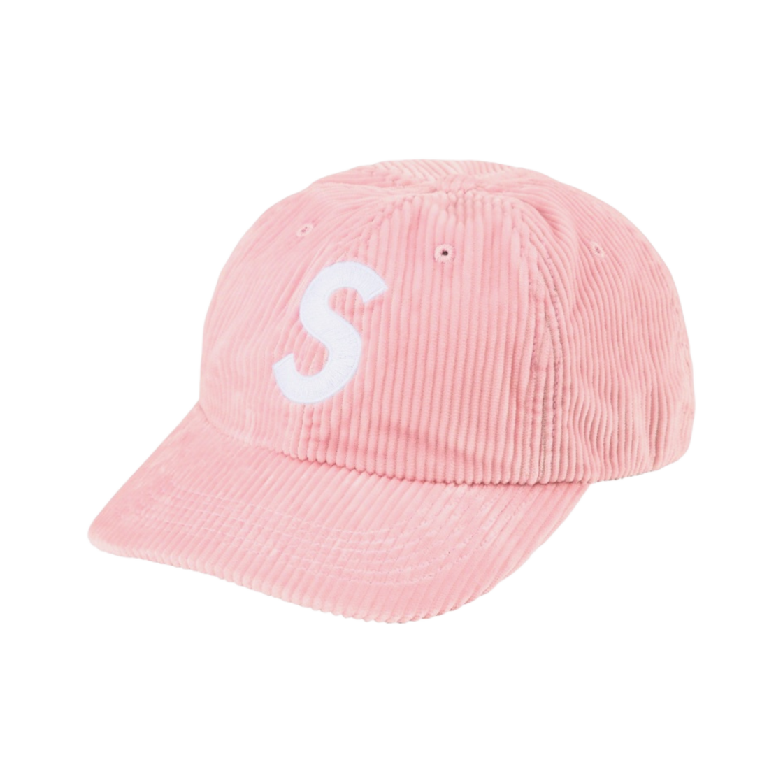 슈프림 코듀로이 S 로고 6-패널 캡 라이트 핑크 - 23FW