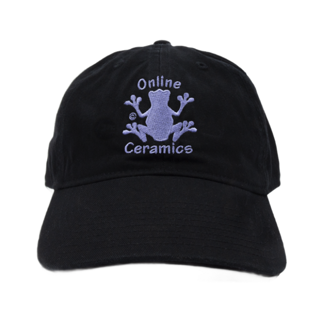 온라인 세라믹스 프로그 로고 햇 블랙(Online Ceramics Frog Logo Hat Black)