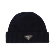 Prada Wool Cashmere Beanie Blue
