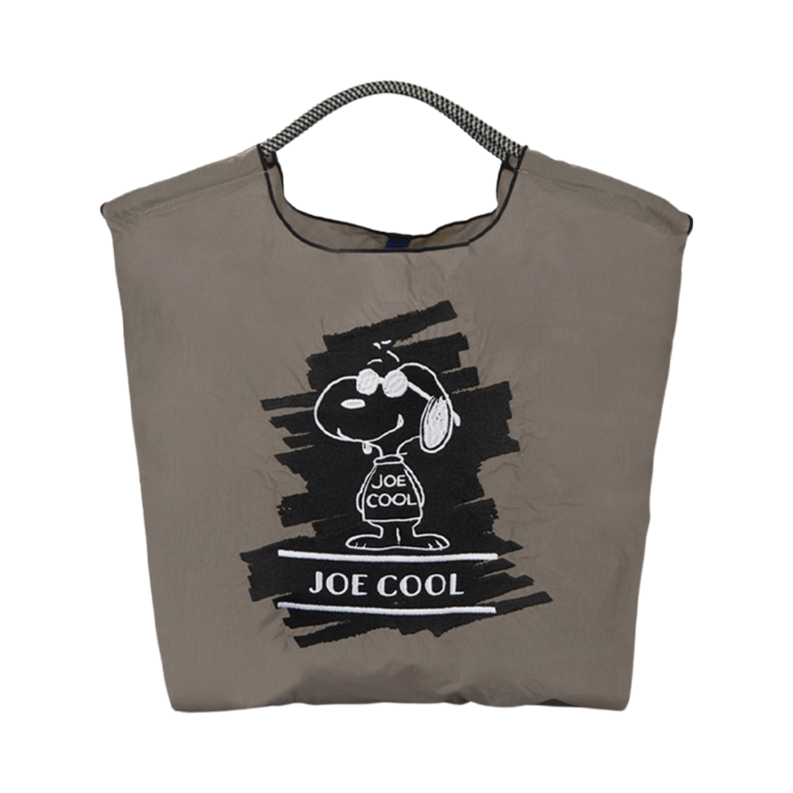 볼 앤 체인 스누피 조 쿨 에코백 M 카키 그레이(Ball & Chain Snoopy Joe Cool Eco Bag M Khaki Grey)