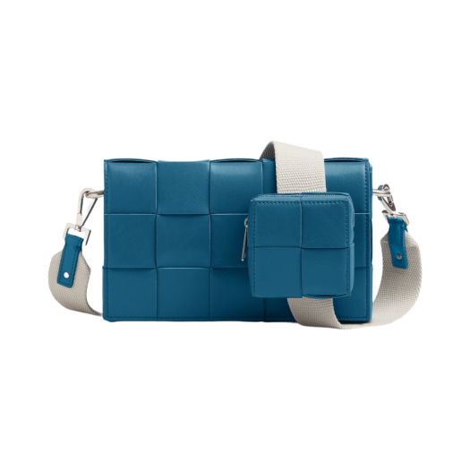 Bottega Veneta Cassette with Versatile Strap Deep pacific natural