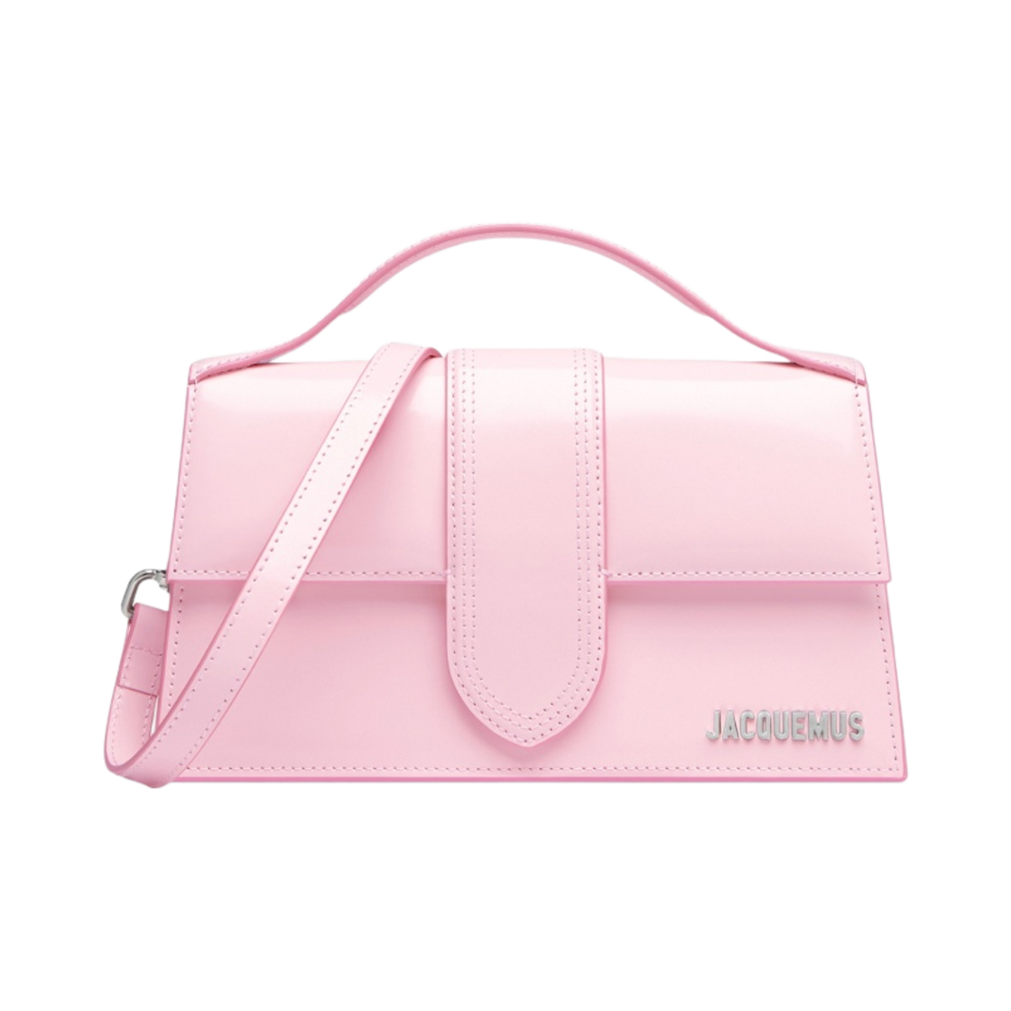 자크뮈스 르 그랜드 밤비노 크로스바디 플랩백 페일 핑크(Jacquemus Le Grand Bambino Crossbody Flap Bag Pale Pink) - 1