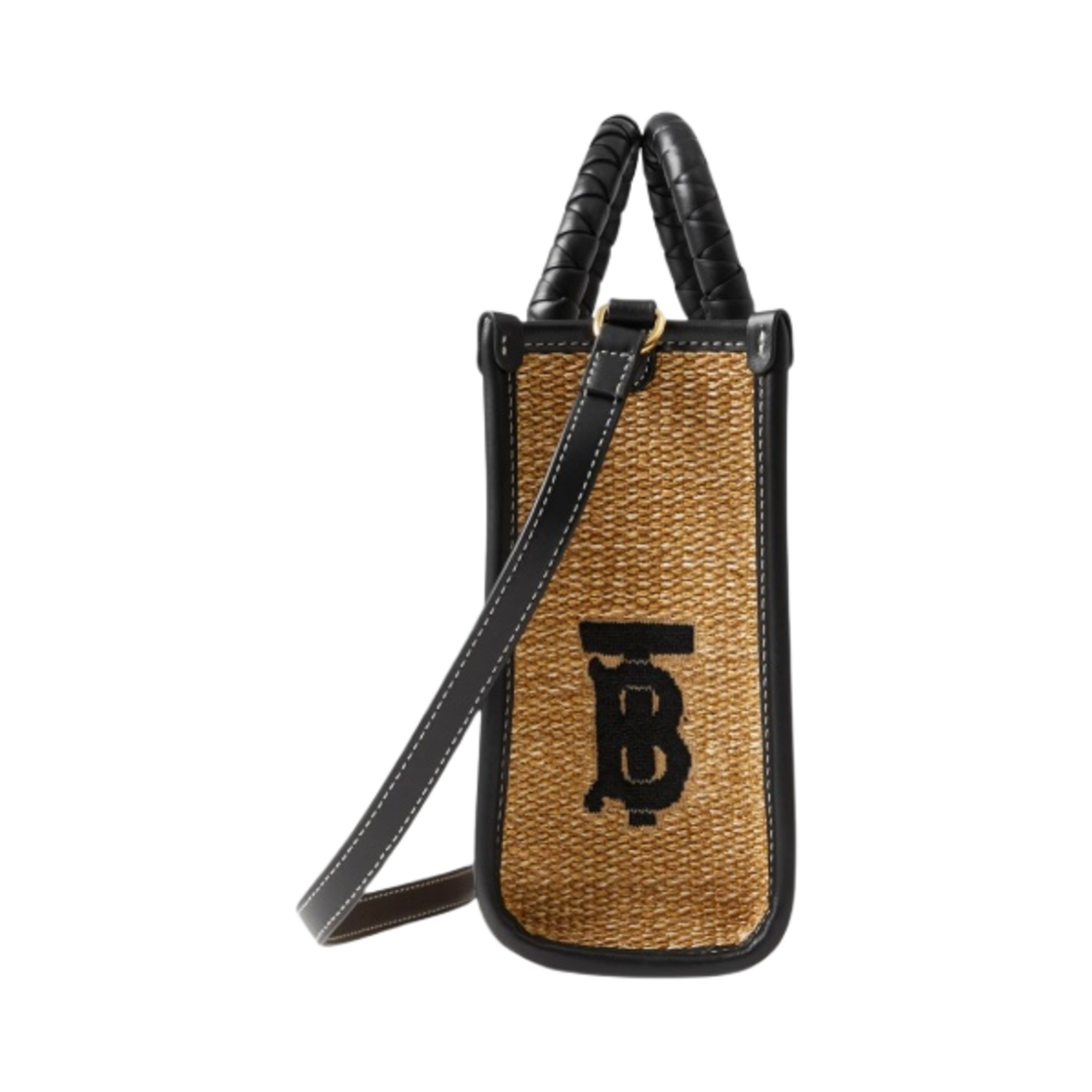 버버리 미니 프레야 토트 내츄럴 블랙(Burberry Mini Freya Tote Natural Black) - 2