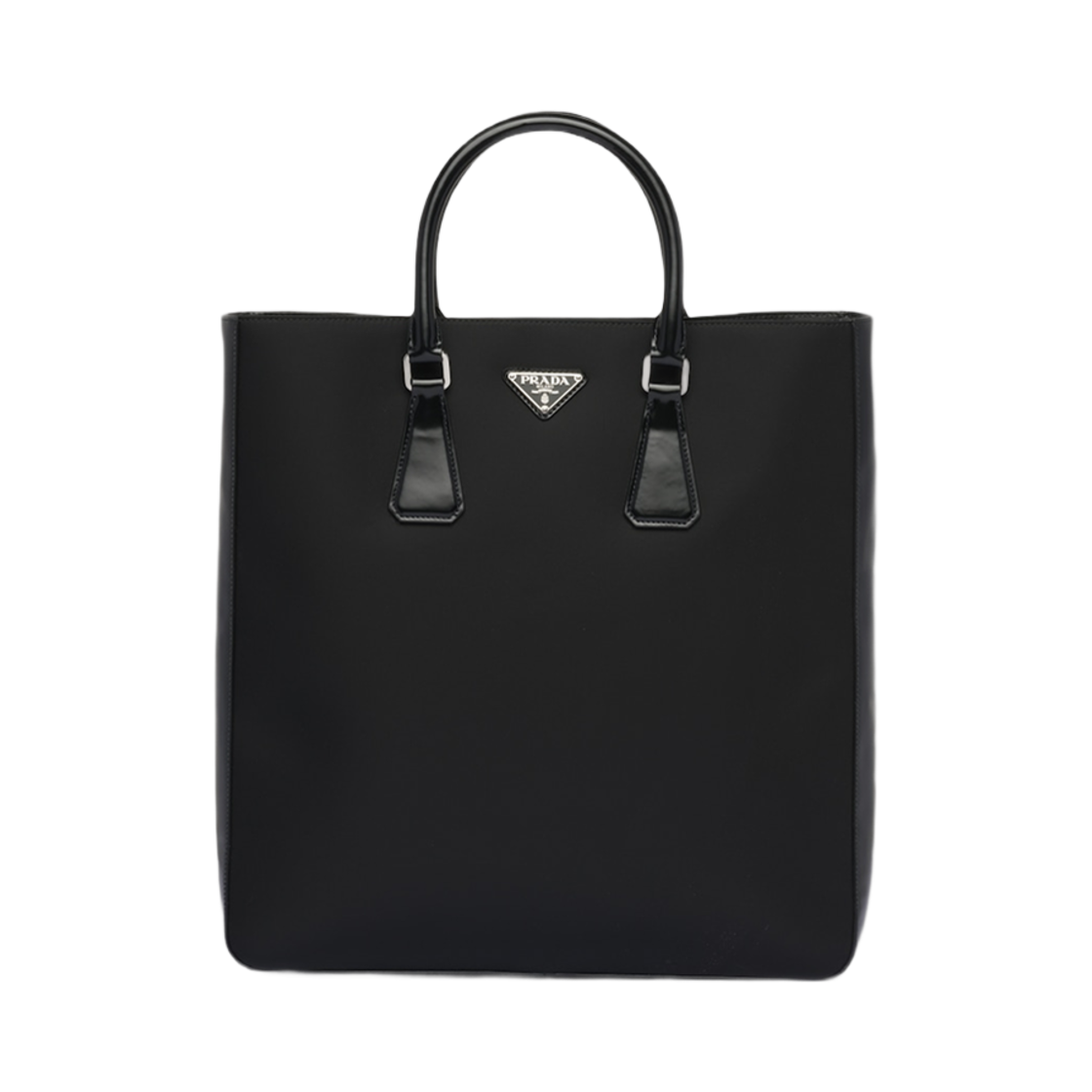 프라다 리나일론 브러쉬드 레더 토트백 블랙(Prada Re-Nylon Brushed Leather Tote Bag Black) - 1