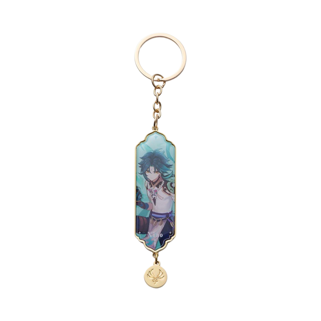 6974696617467 Genshin Metal Keychain Character Art Theme The Vigilant Yaksha Xiao