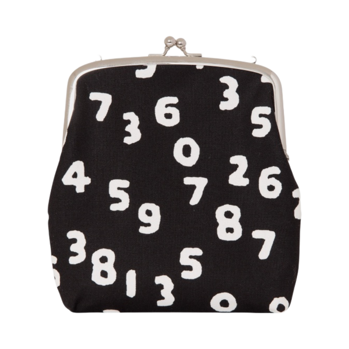 소우소우 캔버스 소프트 가마구치 백 라지 블랙 (스트랩 제외)(Sou Sou Canvas Soft Gamaguchi Bag Large Black (Without Strap))