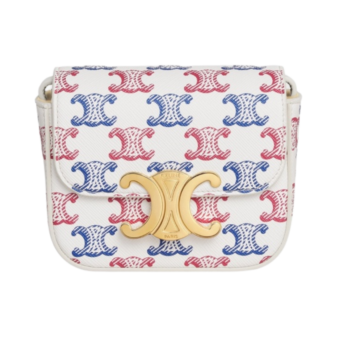 셀린느 트리옹프 캔버스 미니 트리옹프 블루 레드(Celine Mini Triomphe in Triomphe Canvas Blue Red) - 1