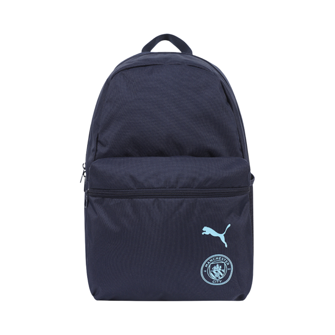 푸마 맨체스터 시티 에센셜 백팩 네이비 팀 라이트 블루(Puma Manchester City Essentials Backpack Navy Team Light Blue)