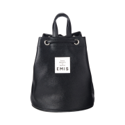 Emis Leather Mini Backpack Black