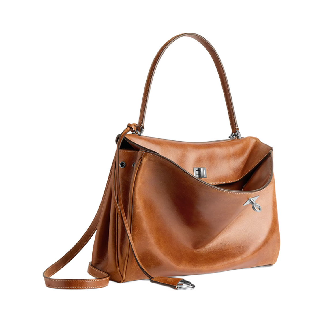 발렌시아가 로데오 미디움 핸드백 탄 카우보이(Balenciaga Rodeo Medium Handbag Tan Cowboy) - 2