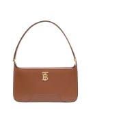 Burberry Leather TB Shoulder Bag Warm Tan