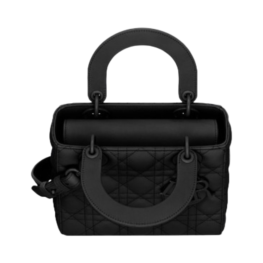 M0538SLOI-M989 Dior Small Lady Bag My ABCDior Ultramatte Cannage Calfskin Black - #3