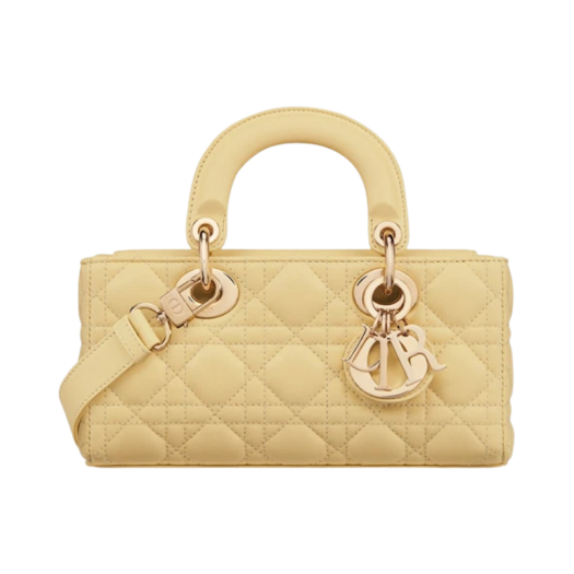 Dior Small Lady D-Joy Bag Pastel Yellow