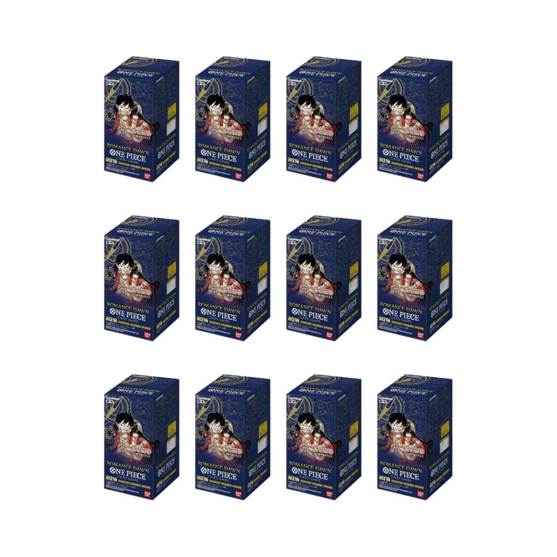 - Bandai One Piece Card Game OP-01 Romance Dawn Carddass Booster 12 Boxes (Total Pack of 288/Japanese Ver.)