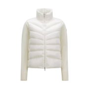 (W) Moncler Padded Wool Cardigan White - 23FW