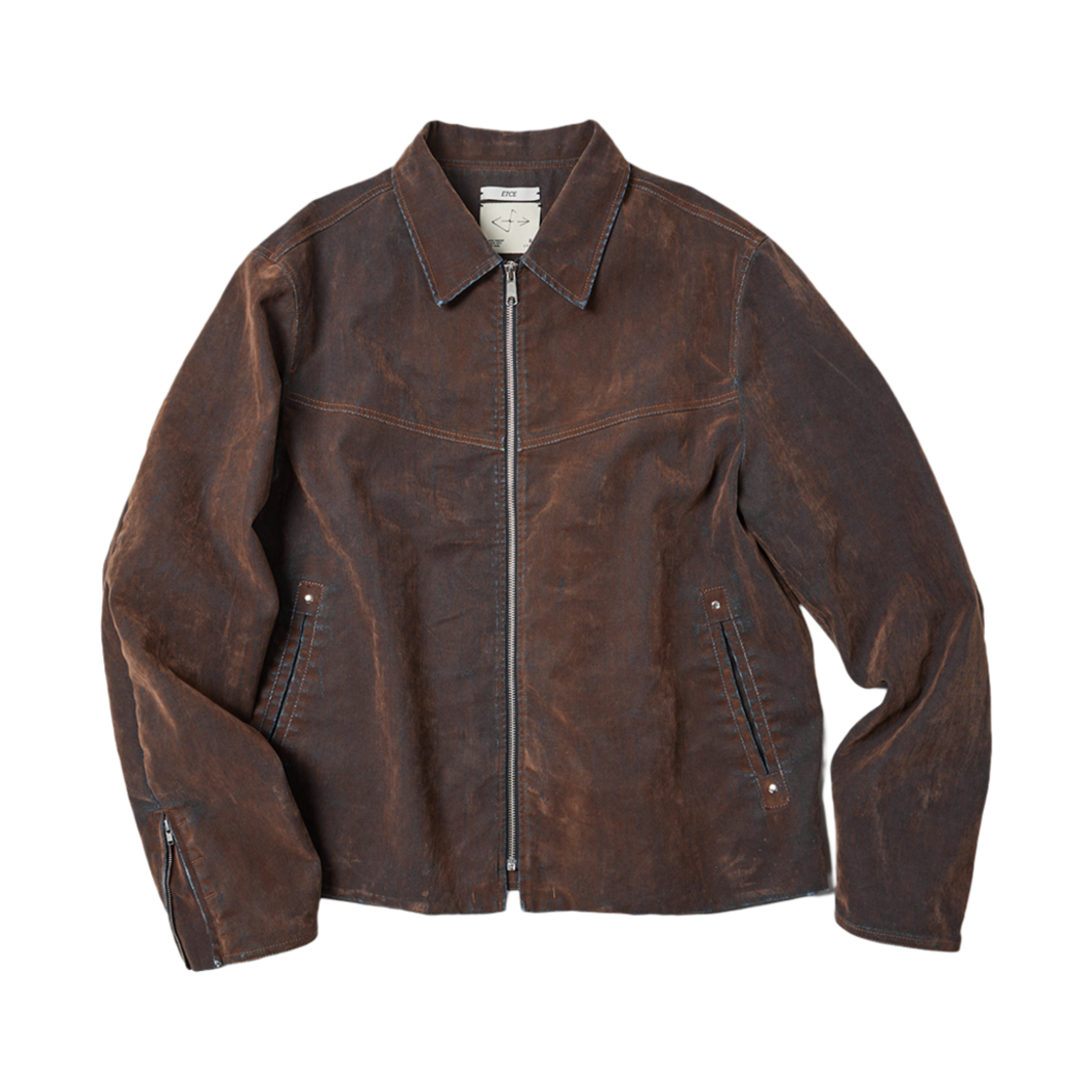 ET2501JK05BR ETCE Velvet Denim Evening Jacket Brown