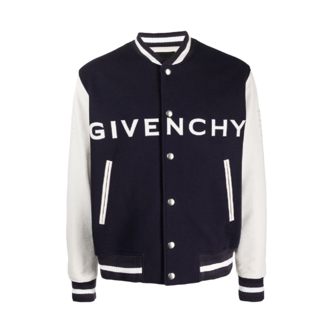 지방시 컬리지 바시티 자켓 네이비 화이트(Givenchy College Bomber Jacket Navy White)