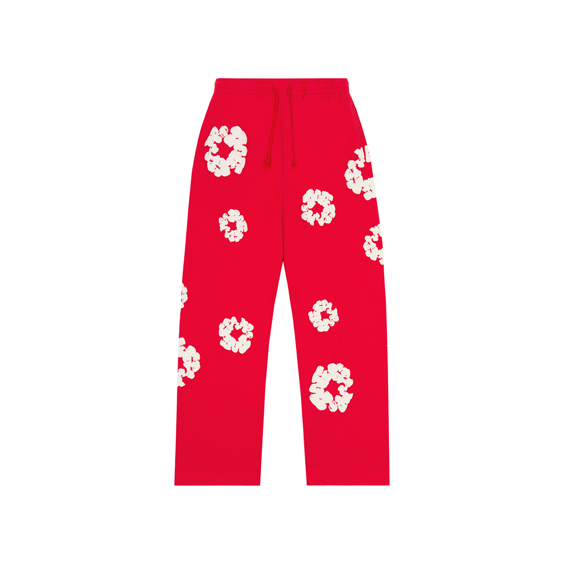 데님 티어스 코튼 리쓰 배기 스웨트팬츠 레드(Denim Tears Cotton Wreath Baggy Sweatpants Red)