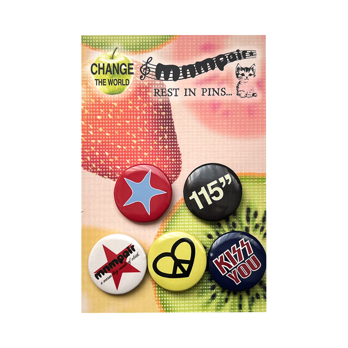 미니멀페어 핀 버튼 락스타(mnmpair Pin Button Rockstar)