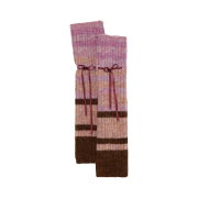 (W) Guizio Striped Armwarmer Cocoa Stripe