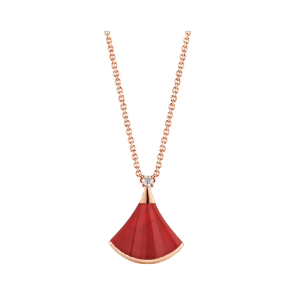 불가리 디바스 드림 네클리스 로즈 골드 커넬리언 다이아몬드(Bulgari Divas Dream Necklace Rose Gold Carnelian Diamond) - 1