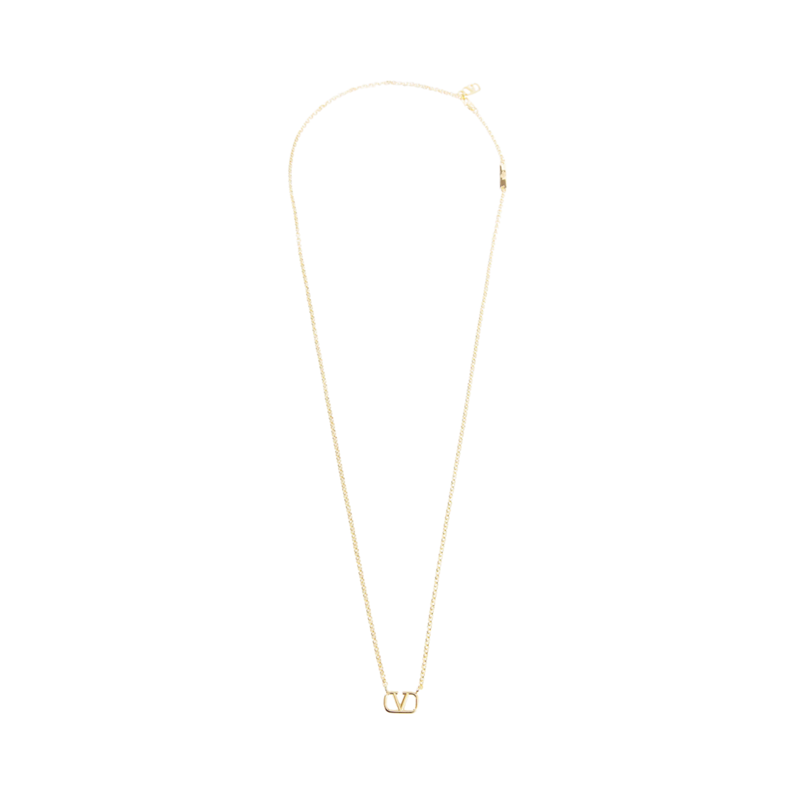 J0N96METCS4 Valentino Vlogo Signature Metal Necklace Gold