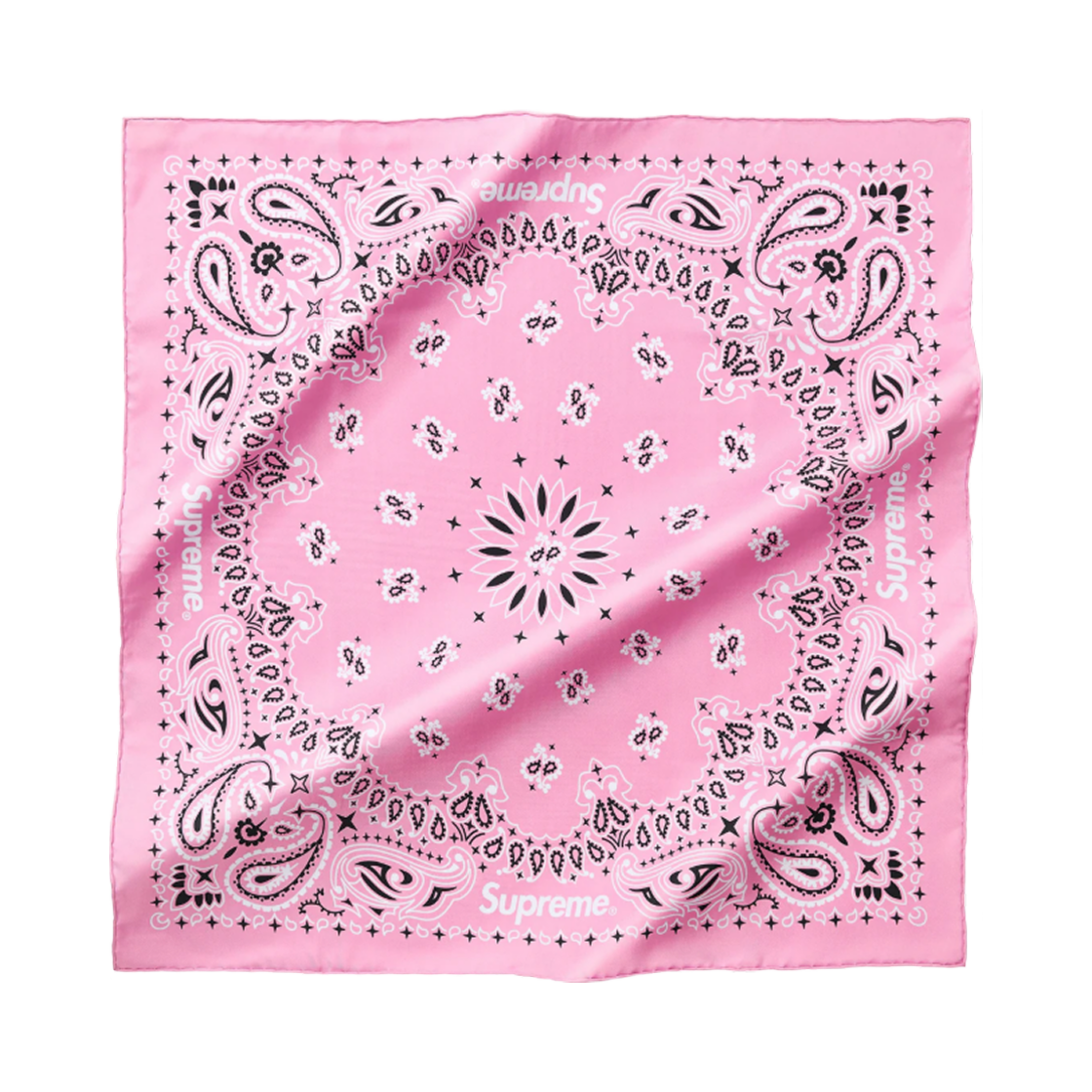 슈프림 실크 반다나 핑크 - 25SS