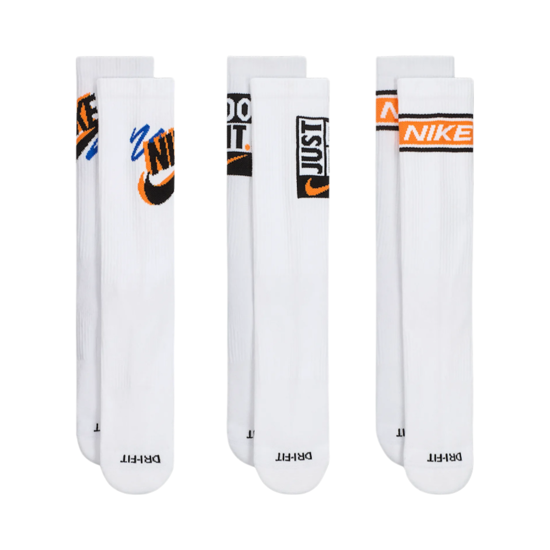 나이키 에브리데이 플러스 크루 삭스 멀티컬러 (3개입/국내 정식 발매 제품)(Nike Everyday Plus Crew Socks Multicolor (3 Pack/Korean Ver.))