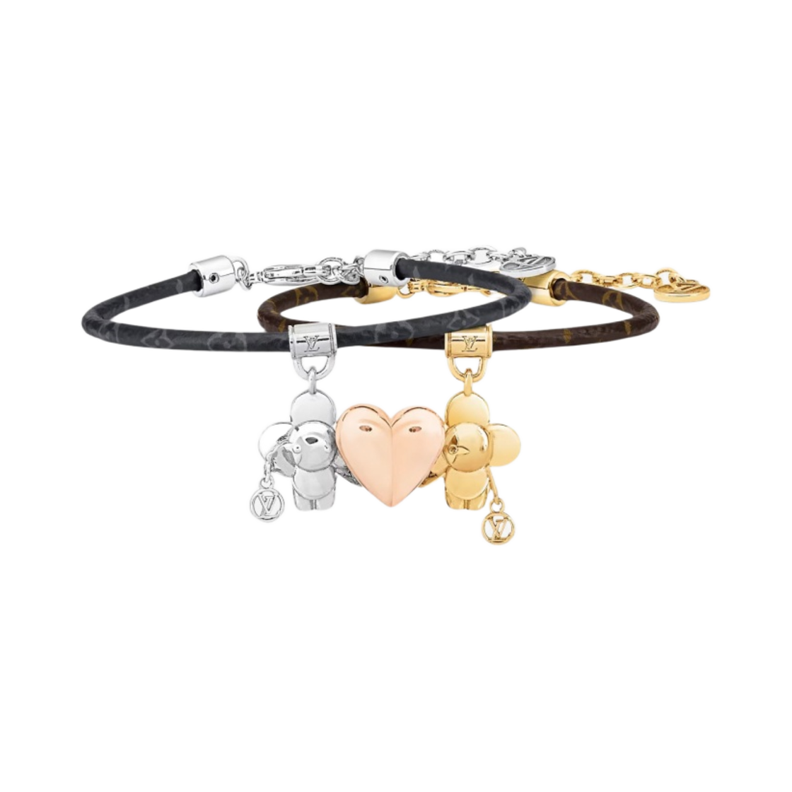 루이비통 비비엔 아무르 브레이슬릿 모노그램 실버 골드